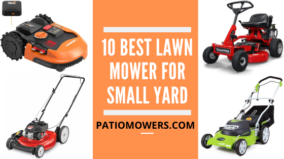 small toy lawn mower