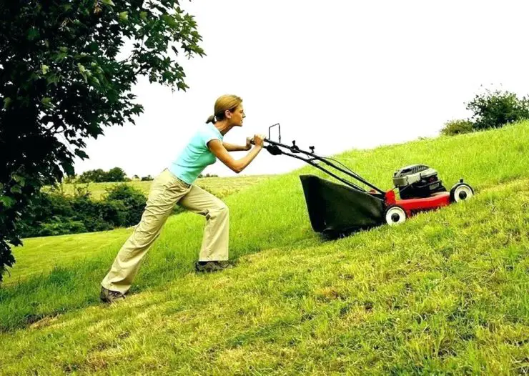 best lawn mower for steep hills