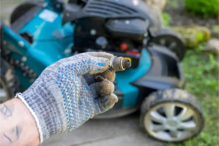 steps on how to change a spark plug in a lawn mower